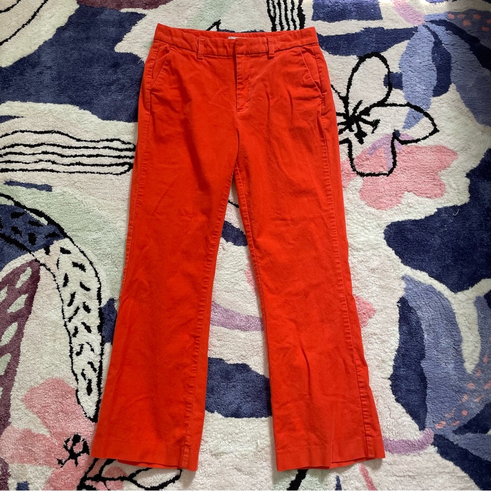 Outerknown Straight Leg Pants in Orange-Red